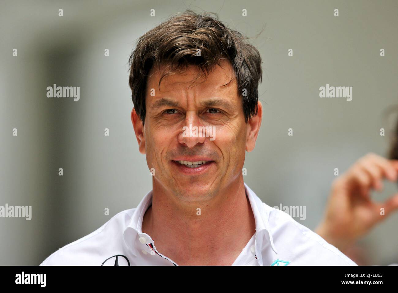 Miami, Florida, 08/05/2022, Toto Wolff (GER), azionista e direttore esecutivo Mercedes AMG F1. 08.05.2022. Formula 1 World Championship, Rd 5, Miami Grand Prix, Miami, Florida, USA, Race Day. Il credito fotografico dovrebbe essere: XPB/Press Association Images. Foto Stock