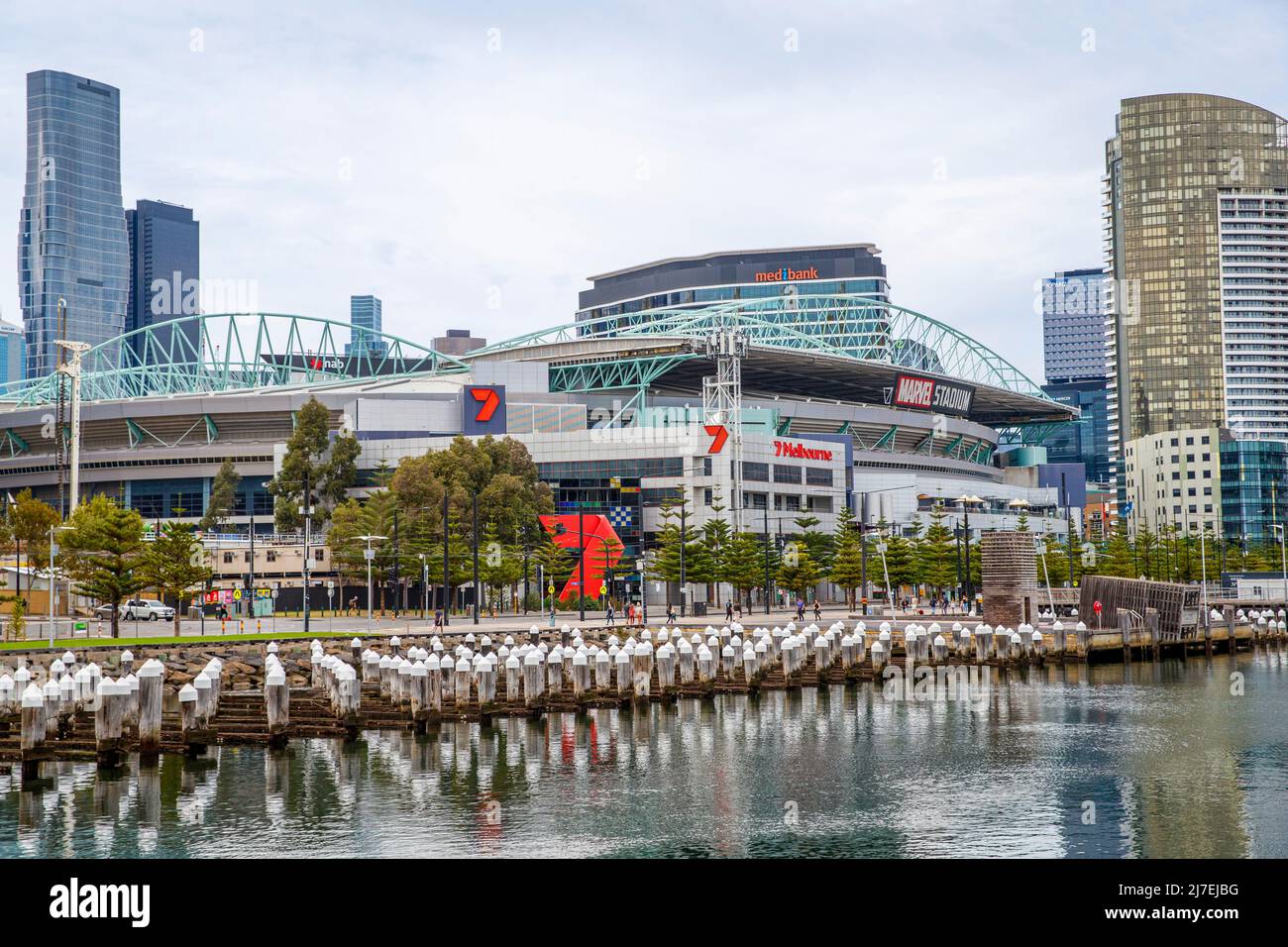 Marvel Stadium, Melbourne, Victoria, Australia venerdì 15 aprile, 2022.Photo: David Rowland / One-Image.com Foto Stock