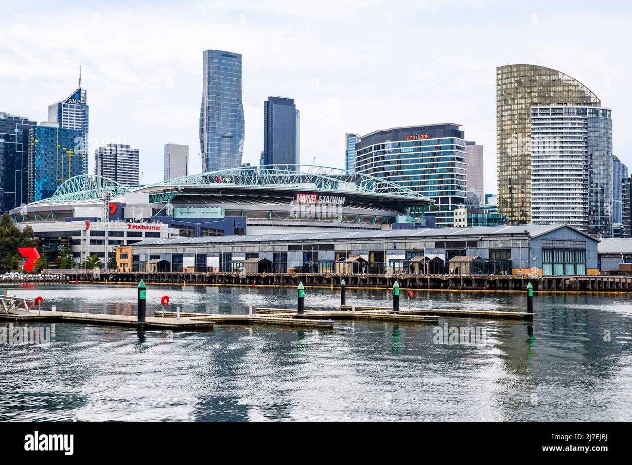 Marvel Stadium, Melbourne, Victoria, Australia venerdì 15 aprile, 2022.Photo: David Rowland / One-Image.com Foto Stock