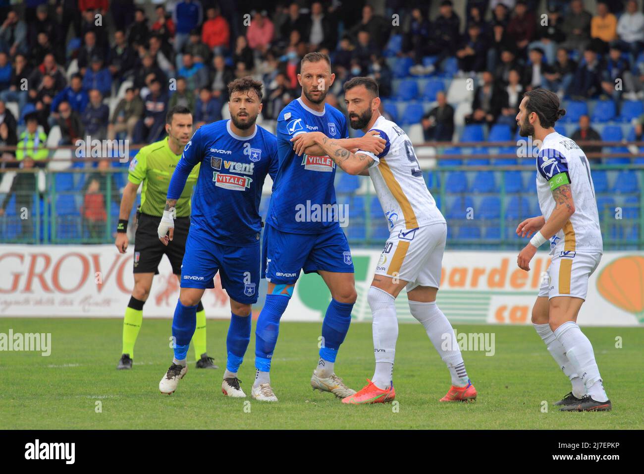 7 maggio 2022, Pagani, Salerno, Italia: Pagani,Salerno,Italia - 07,2022 maggio : prima tappa del Campionato Italiano di Calcio, Serie C , Girone C , Paganese Vs Fidelis Andria. Risultato finale :Paganese - Fidelis Andria 1-0 , sabato 07,2022 maggio (Credit Image: © Pasquale Senatore/Pacific Press via ZUMA Press Wire) Foto Stock