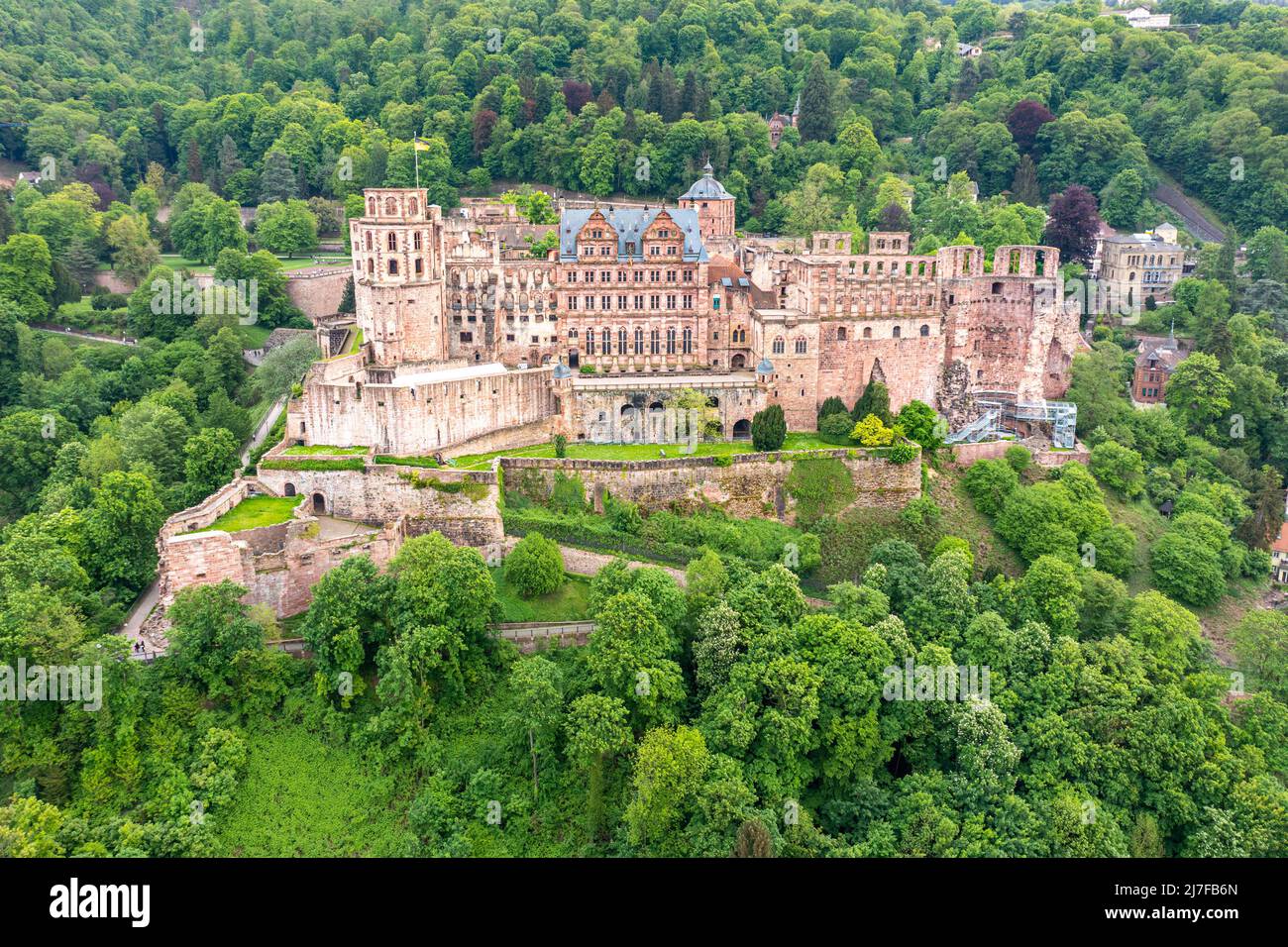 Heidelberg Palace o Schloss Heidelberg, Heidelberg, Germania Foto Stock