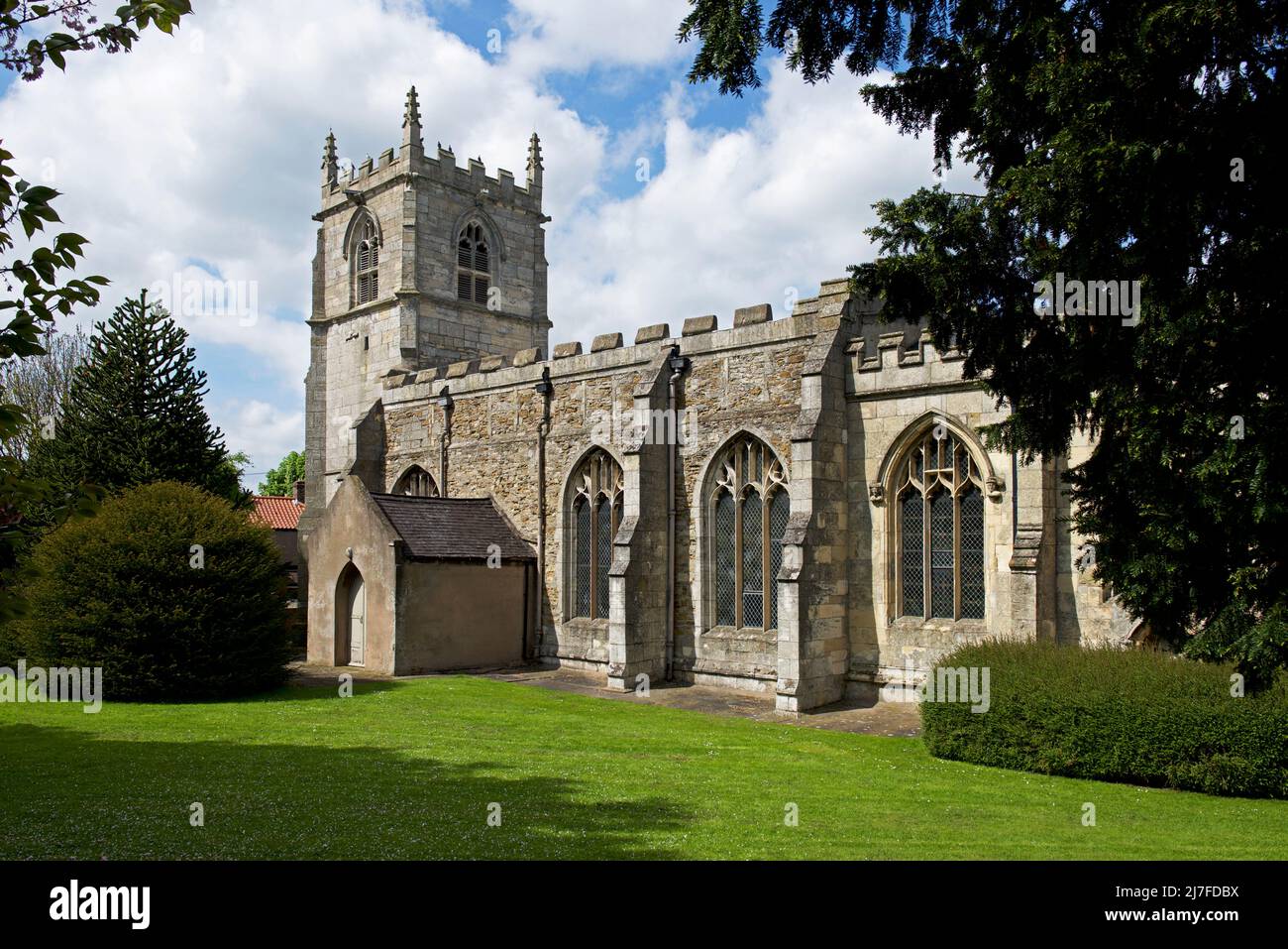 St Oswald's Church, Althorpe con Keadby, North Lincolnshire, Inghilterra Regno Unito Foto Stock