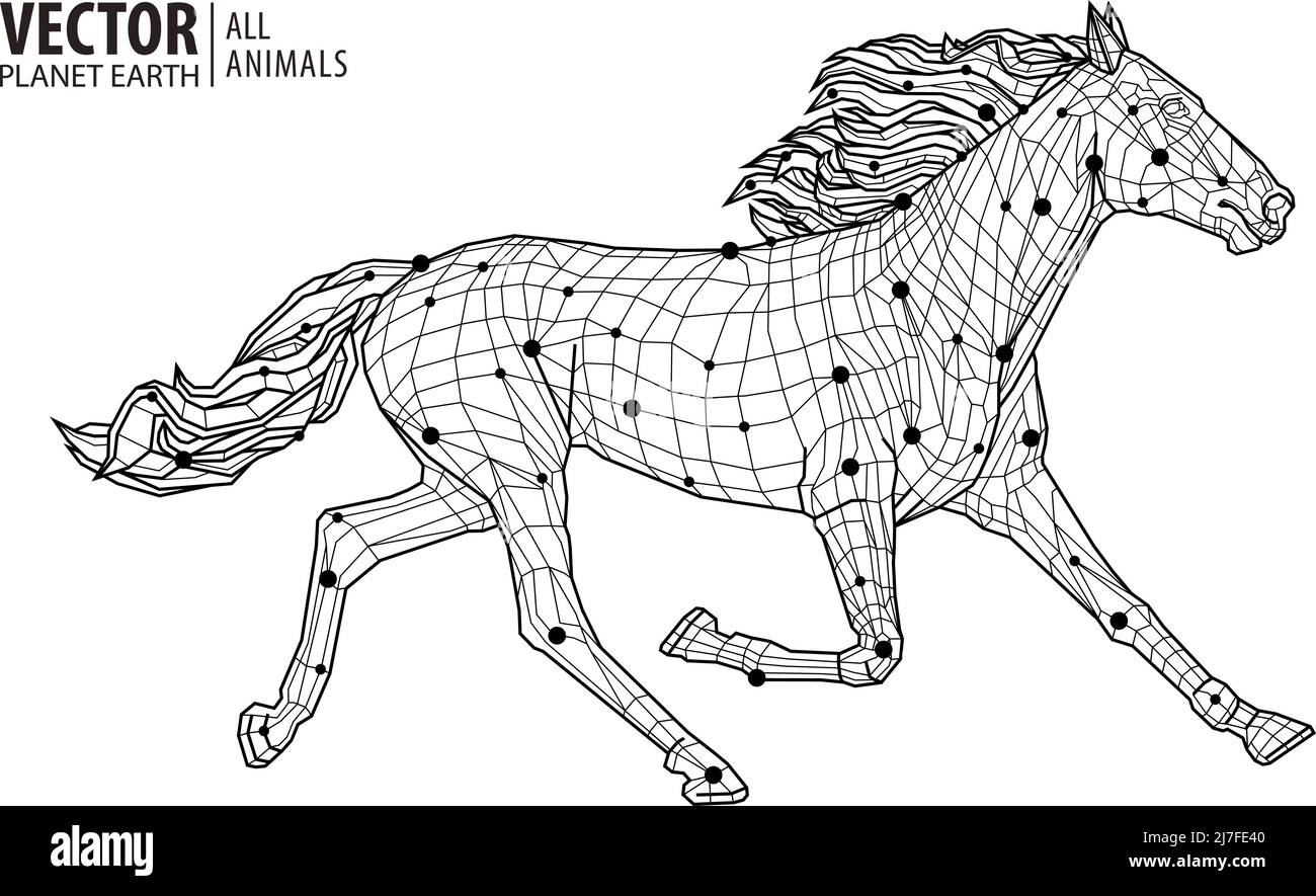 Un trotto sportivo purosangue. Il cavallo è trotto. Sport equestre. Illustrazione vettoriale Illustrazione Vettoriale