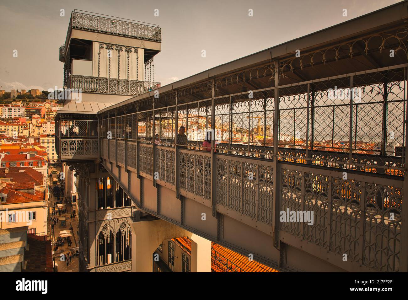 Elevador de Santa Justa Foto Stock