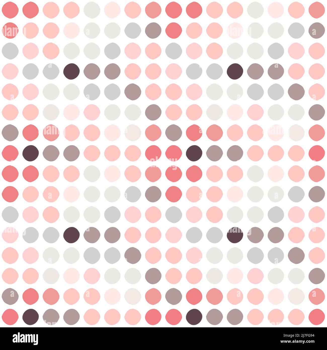 puntini di polka senza cuciture in colore pastello con gradazione Foto Stock