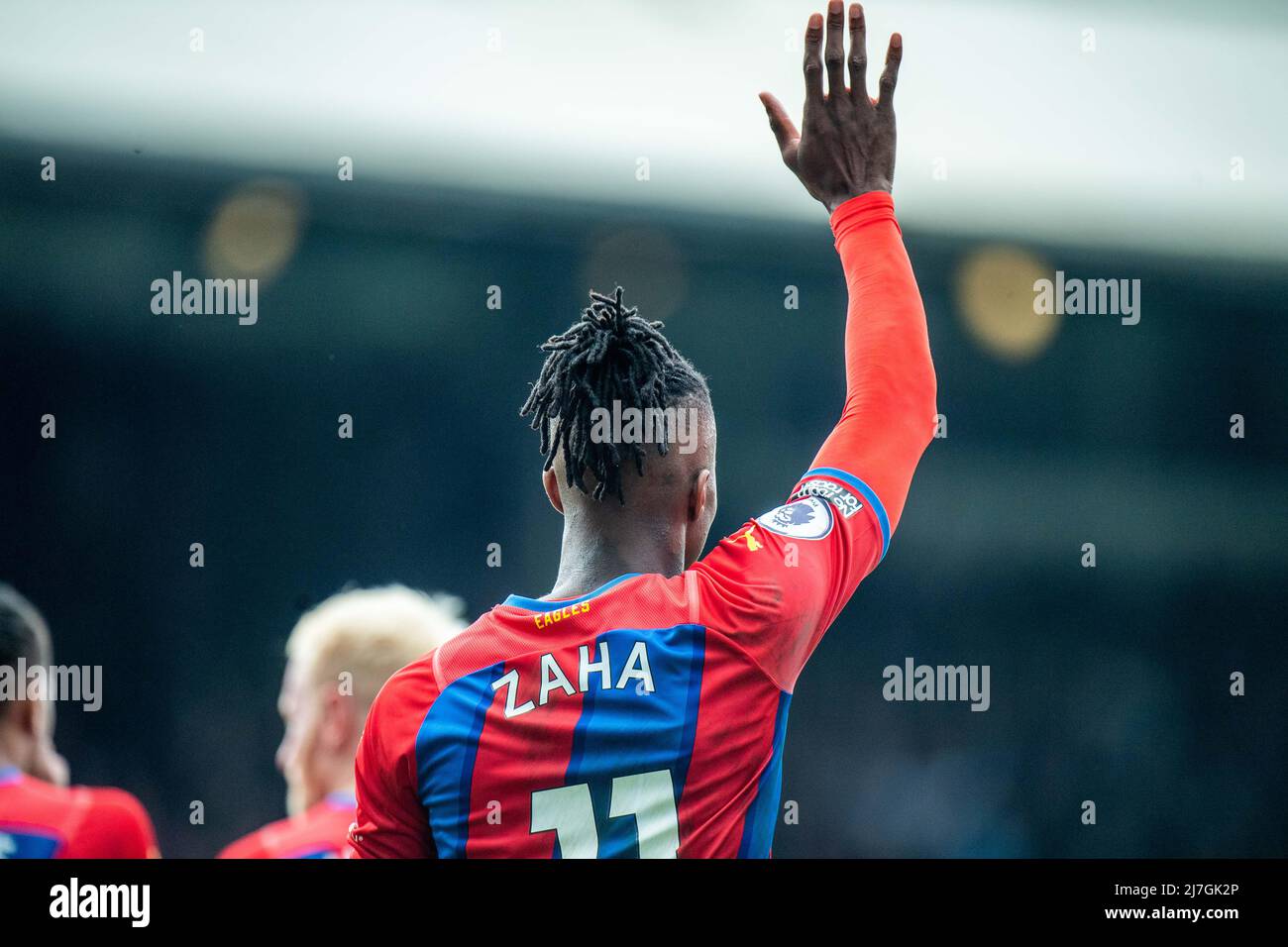 LONDRA, INGHILTERRA - MAGGIO 07: Wilfried Zaha durante la partita della Premier League tra Crystal Palace e Watford al Selhurst Park il 7 maggio 2022 a Londra, Foto Stock