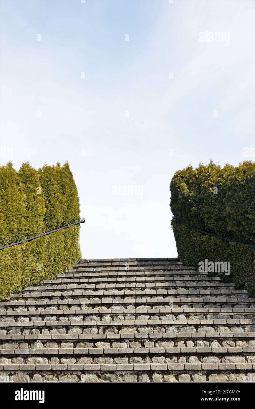 Gradini che conducono al cielo. Foto Stock