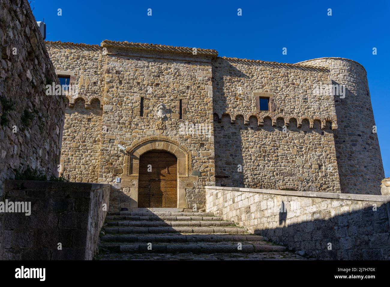Civitacampomarano, Molise. Il castello Foto Stock