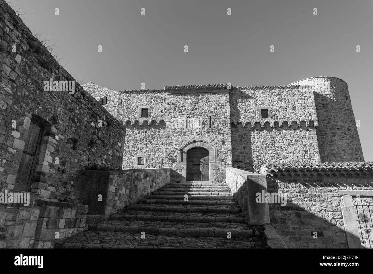 Civitacampomarano, Molise. Il castello Foto Stock