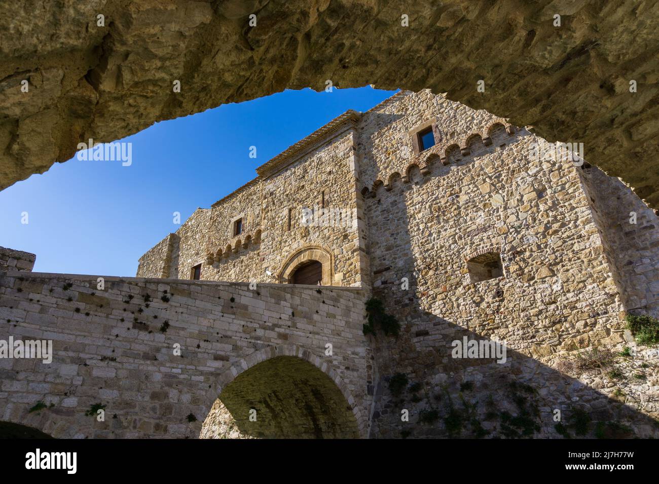 Civitacampomarano, Molise. Il castello Foto Stock