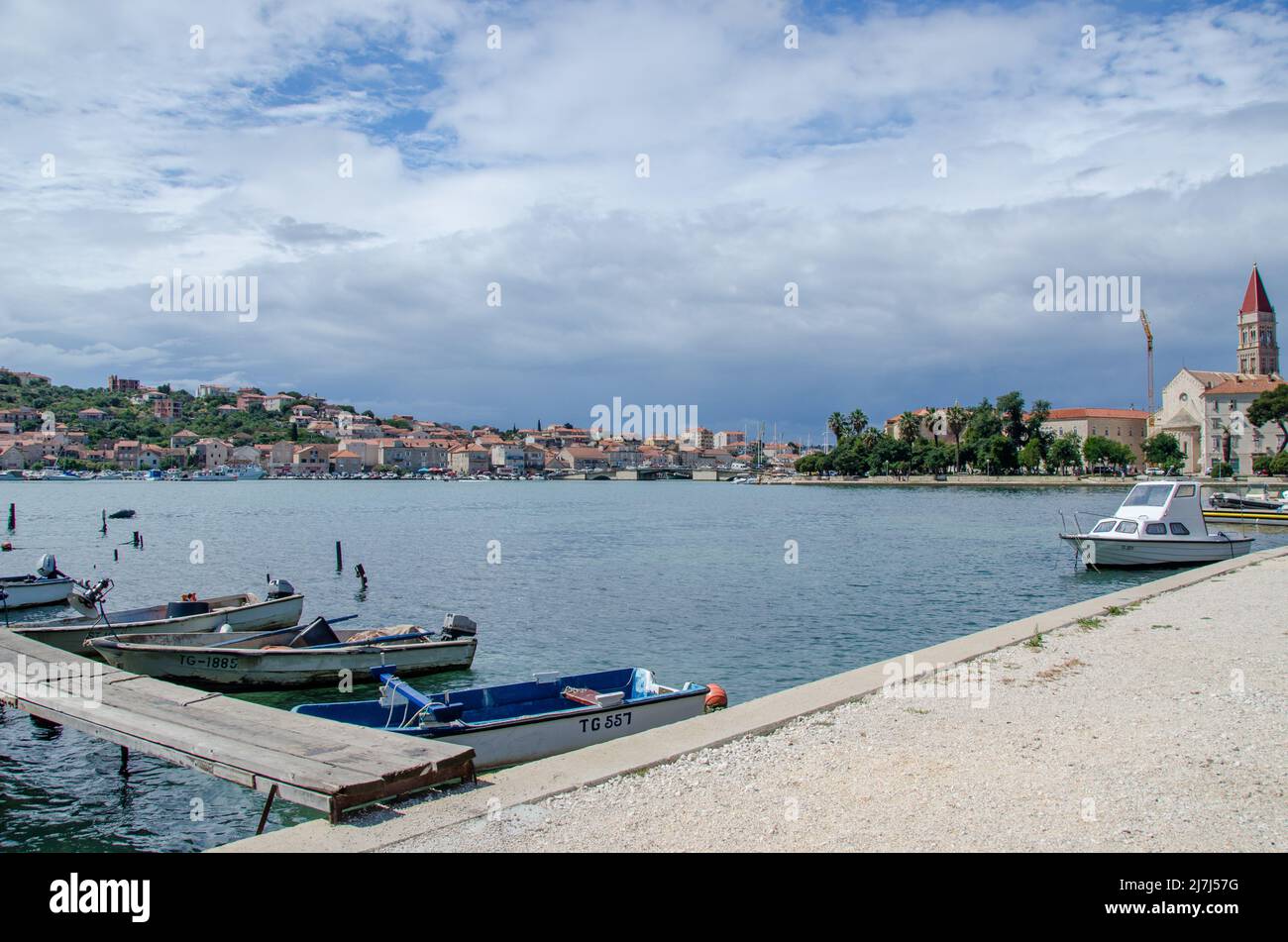 Trogir la costa croata Foto Stock
