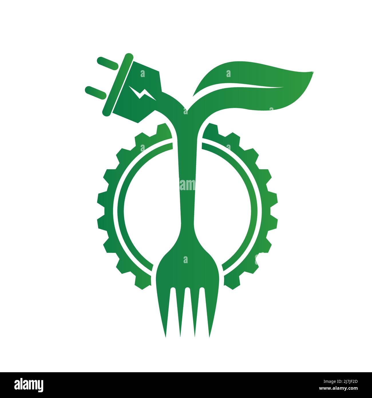 L'industria alimentare ecologica per l'Ecologia e l'ambiente aiuta il mondo con idee ecocompatibili Illustrazione Vettoriale