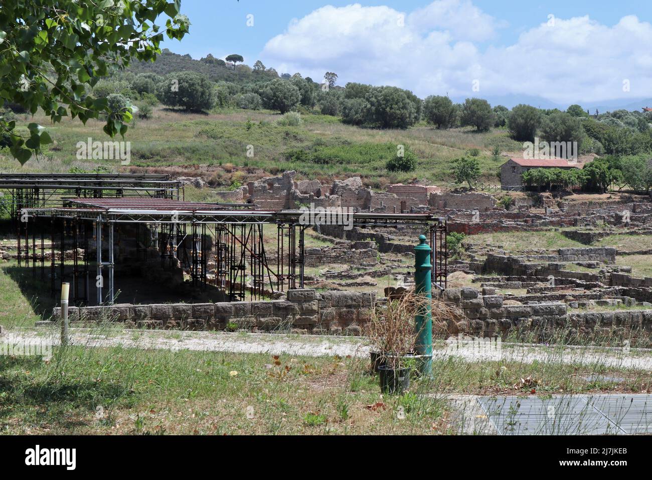 Velia - Fontanella nel parco archeologico Foto Stock