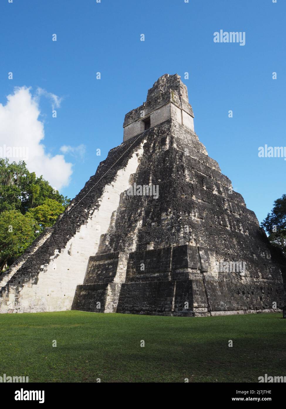 Piramide maya a Tikal, Guatemala Foto Stock