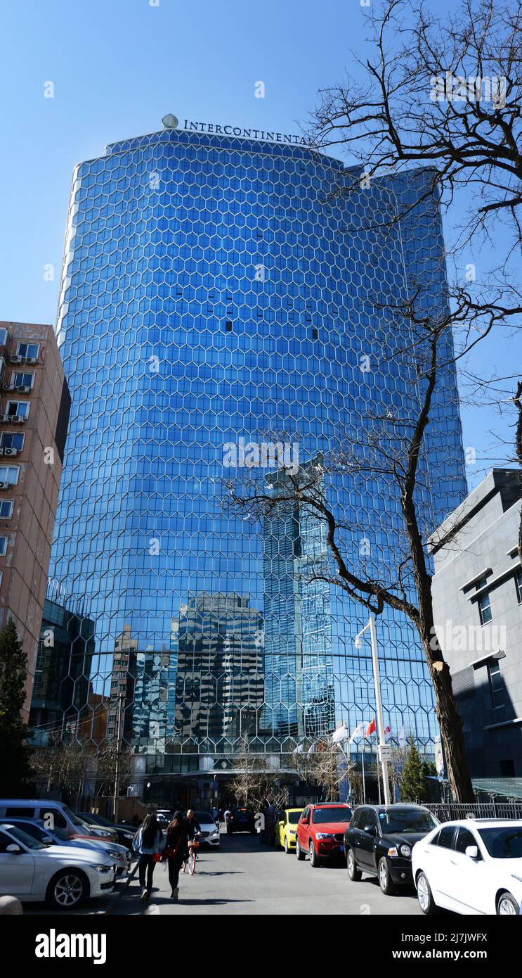 L'hotel Intercontinental Sanlitun Tongying Center a Pechino, Cina. Foto Stock