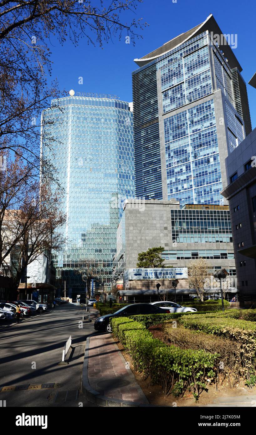 L'hotel Intercontinental Sanlitun Tongying Center a Pechino, Cina. Foto Stock