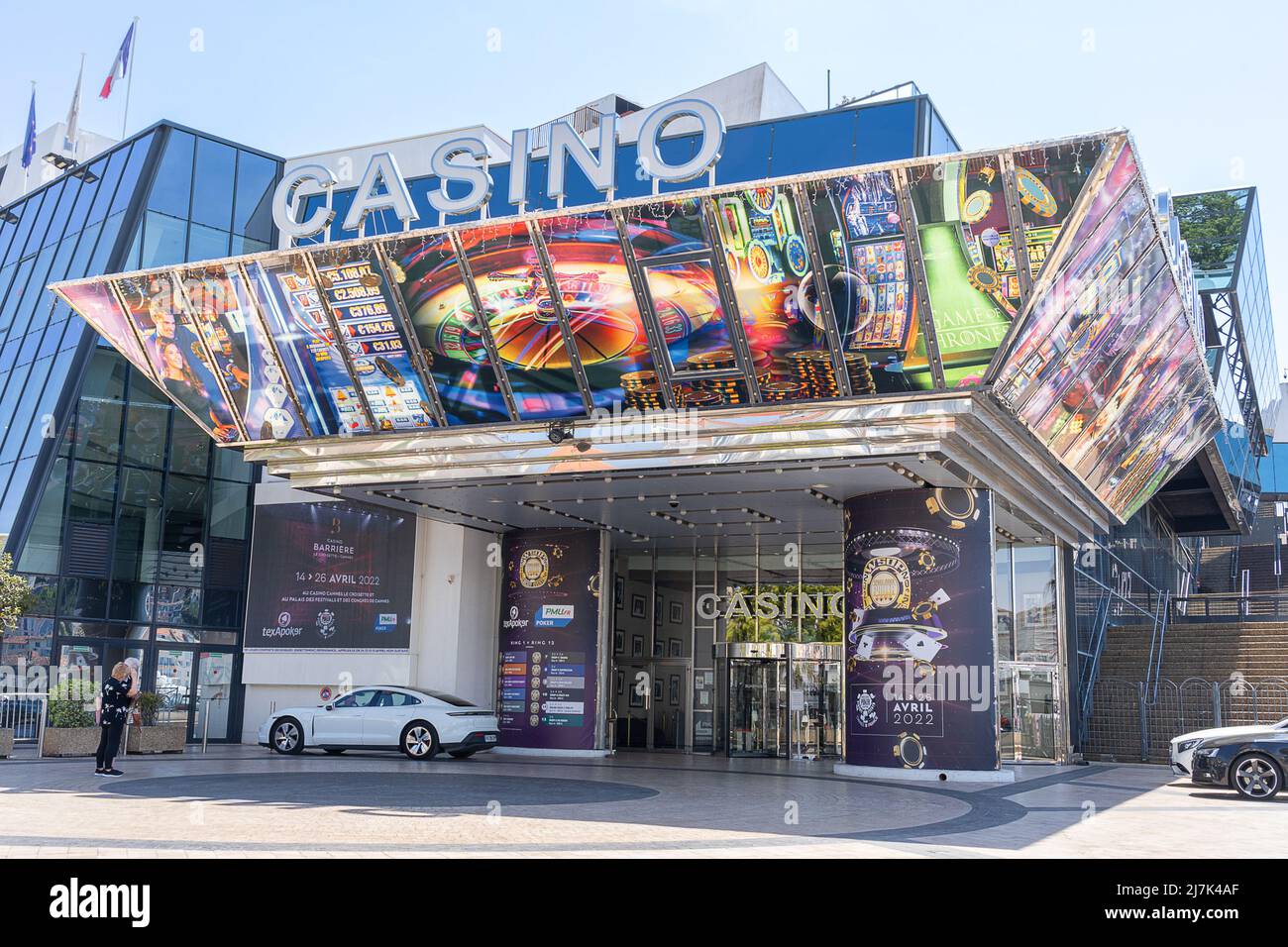 Il casinò di Cannes sulla Costa azzurra Foto Stock