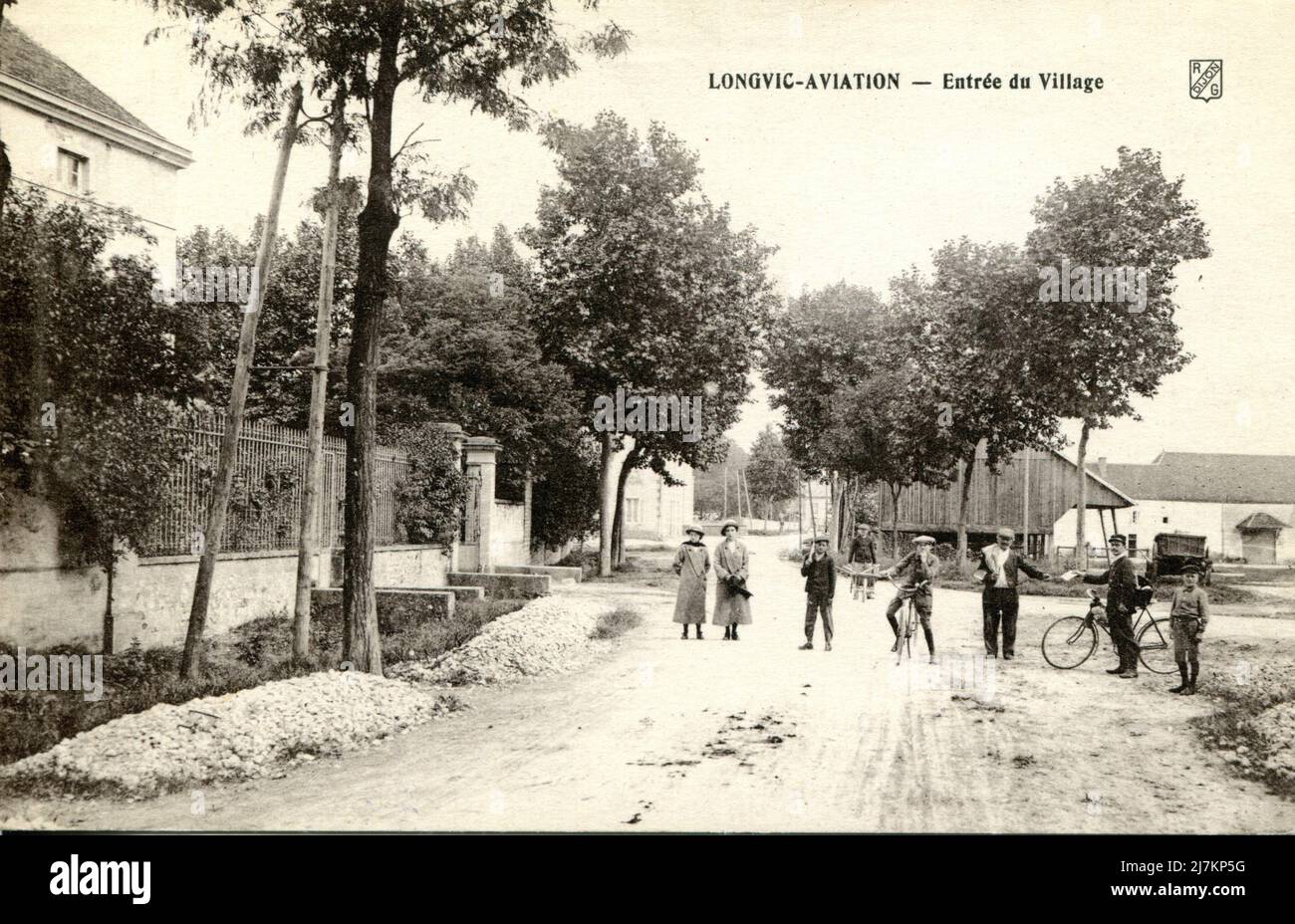 Longvic Dipartimento: 21 - Côte d'Or Regione: Bourgogne-Franche-Comté (ex Bourgogne) cartolina d'epoca, fine 19th - inizio 20th secolo Foto Stock