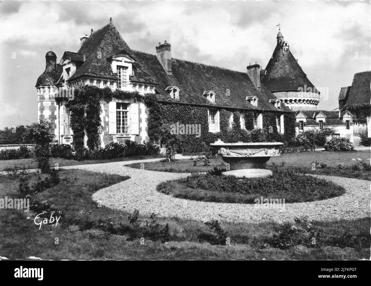 Fumichon, il dipartimento del castello: 14 - Calvados Regione: Normandia (precedentemente bassa Normandia) cartolina d'epoca, fine 19th - inizio 20th secolo Foto Stock