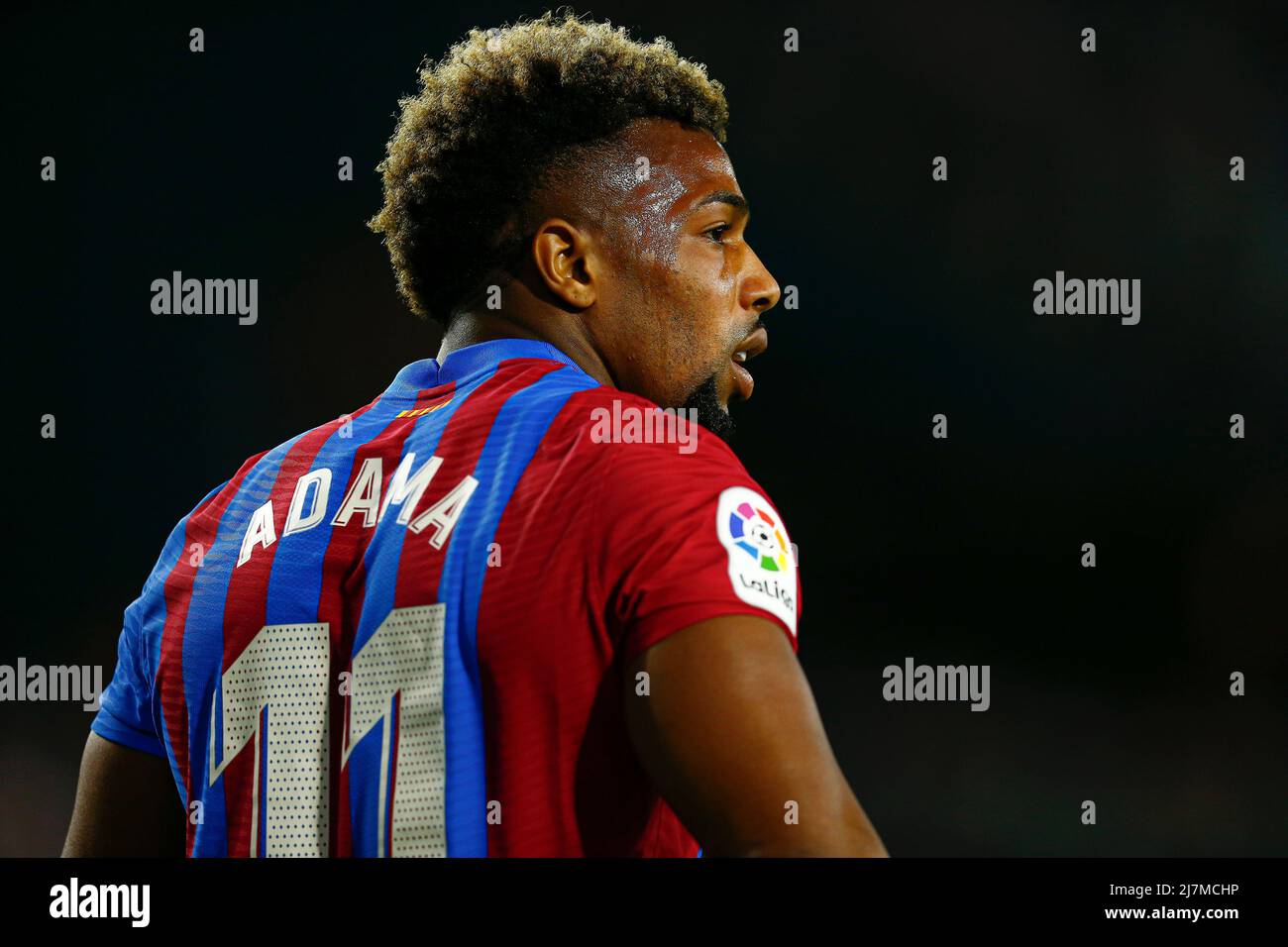 Adama Traore del FC Barcelona durante la partita la Liga tra Real Betis e FC Barcelona disputata al Benito Villamarin Stadium il 7 maggio 2022 a Siviglia, Spagna. (Foto di Antonio Pozo / PRESSINPHOTO) Foto Stock