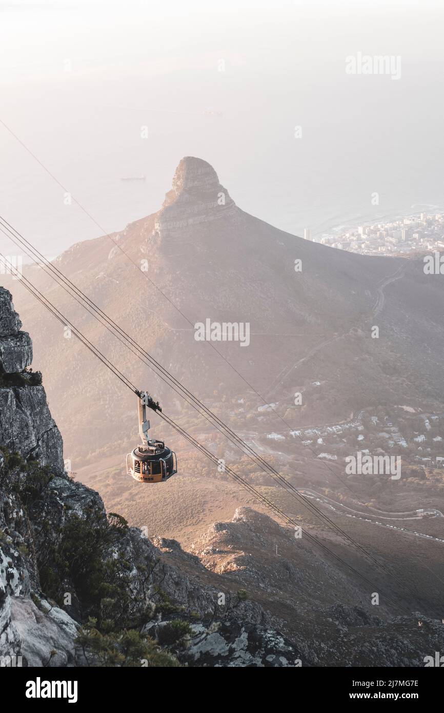 Tafelberg mit Blick auf Capo Lions - Kapstadt Foto Stock