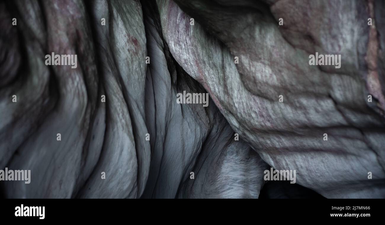 grotte costiere, e pareti rocciose Foto Stock