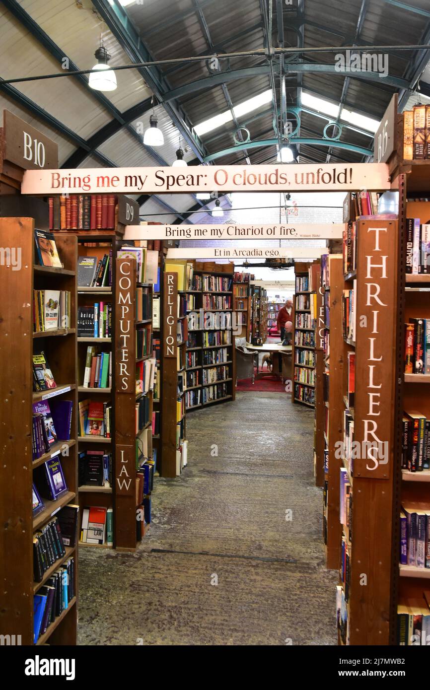 Libri di baratto, Alnwick, Northumberland Foto Stock