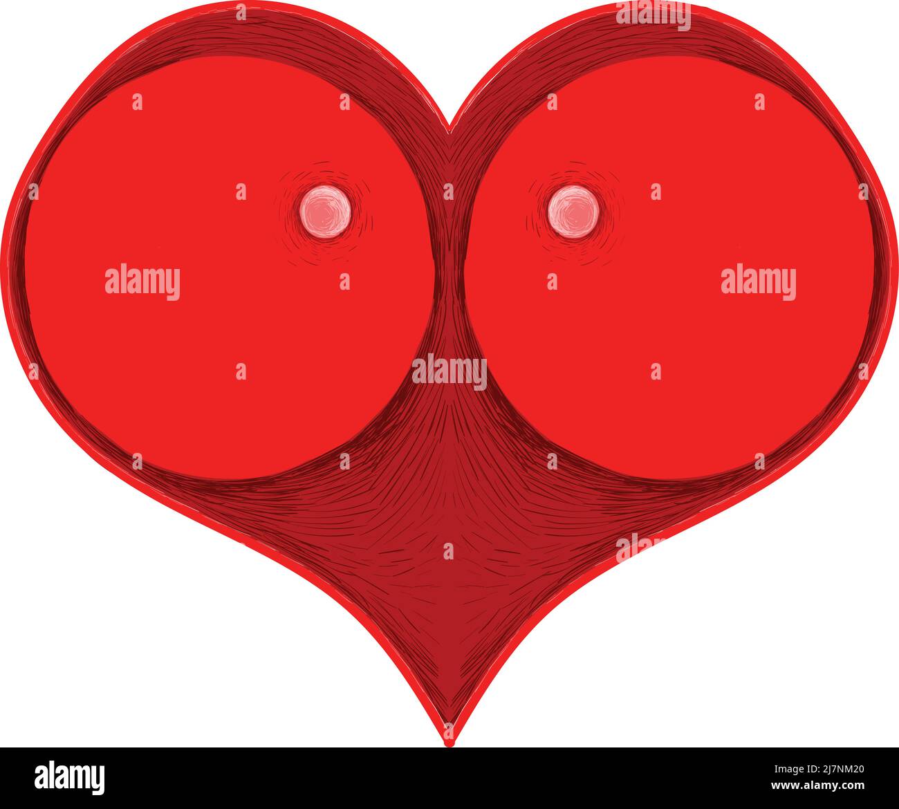 Il logo Vector San Valentino per tatuaggio, T-shirt o outwear. Carino stile stampa San Valentino's Daybackground. Questo disegno sarebbe bello per ma Illustrazione Vettoriale