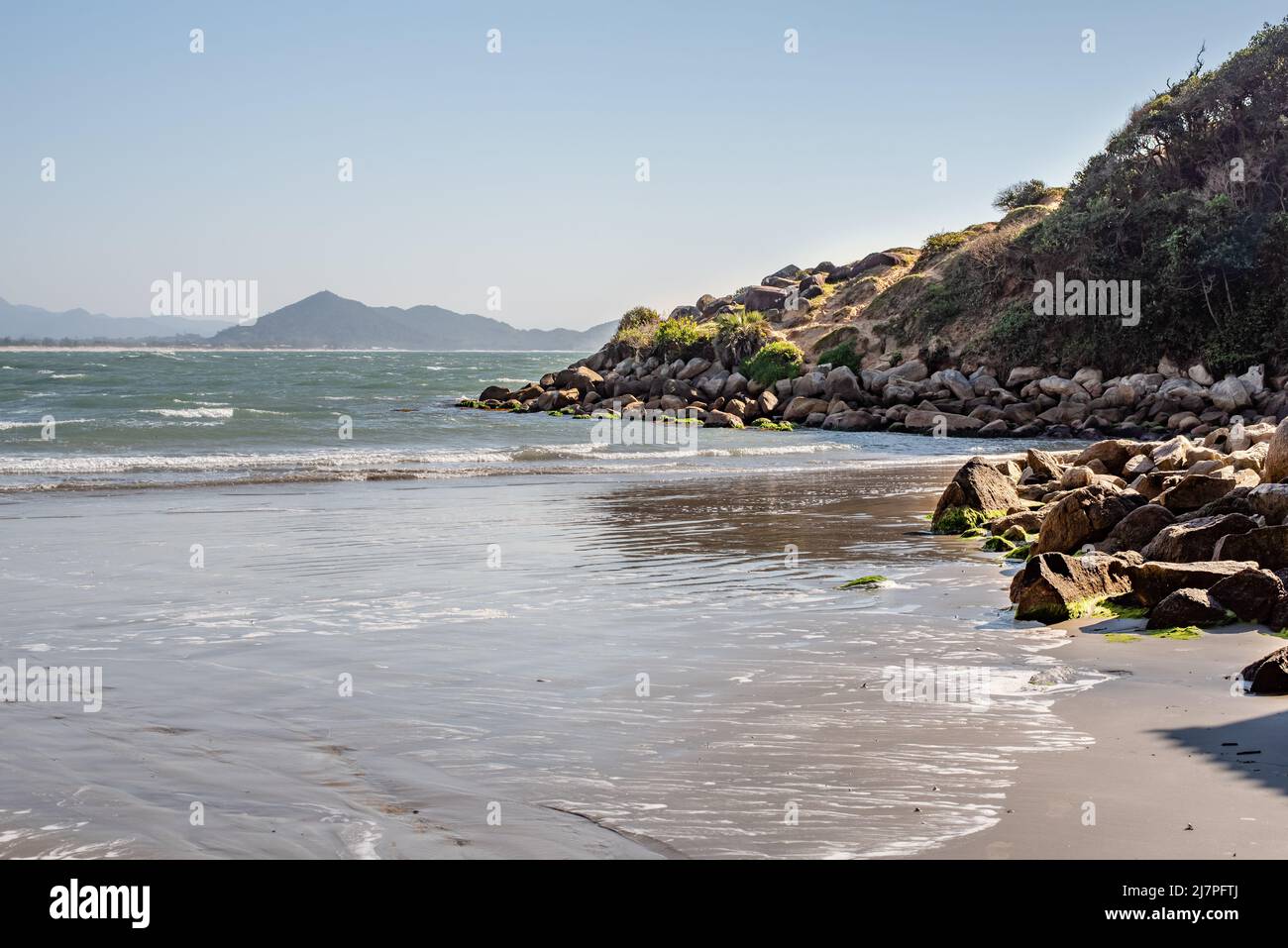Tranquilla scena di Beach Landscape Foto Stock