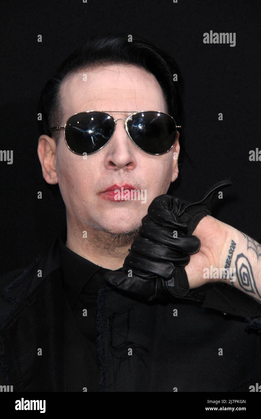 LOS ANGELES - Apr 10: Marilyn Manson al 'trascendence' Premiere al Village Theatre il 10 aprile 2014 a Westwood, CA Foto Stock