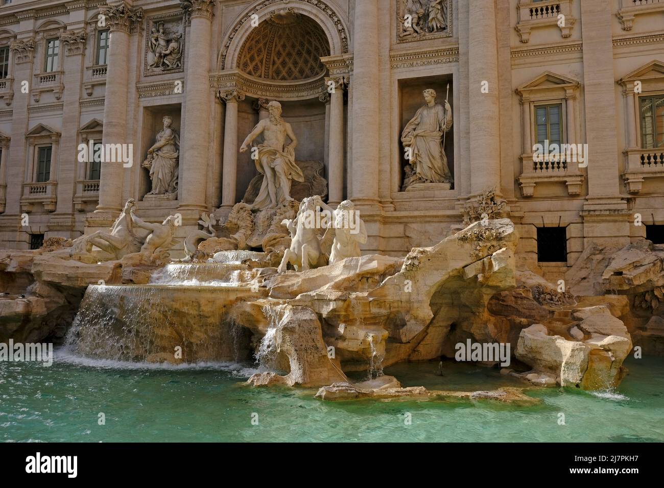 La fontana di Trevi a Roma, Italia Foto Stock