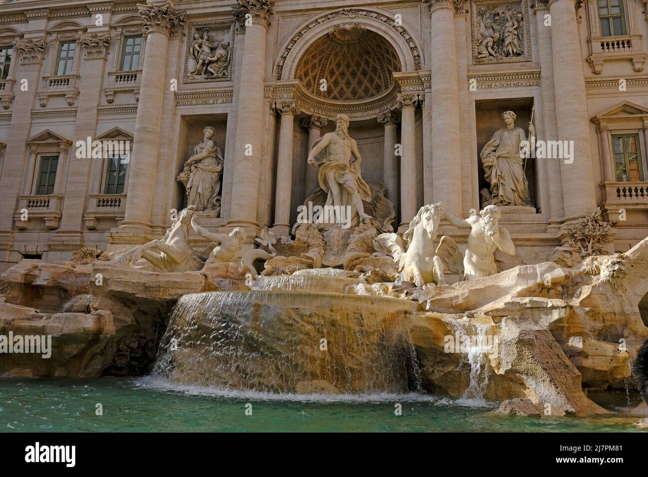 La fontana di Trevi a Roma, Italia Foto Stock