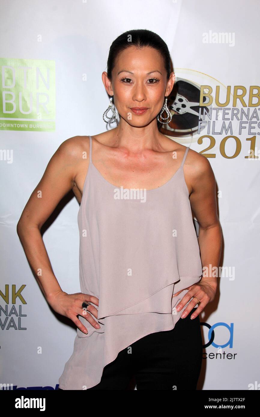 LOS ANGELES - SET 6: Nicole Bilderback alla Premiere 'Mercenaries' - Burbank International FIM Festival all'AMC 6 il 6 settembre 2014 a Burbank, CA Foto Stock