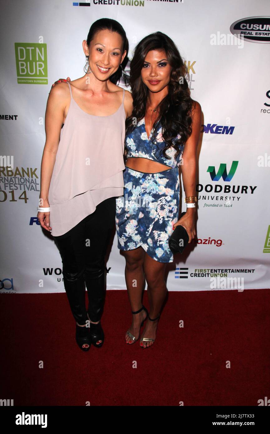 LOS ANGELES - SET 6: Nicole Bilderback, Tiffany Panhilason al 'Mercenaries' Premiere - Burbank International FIM Festival all'AMC 6 il 6 settembre 2014 a Burbank, CA Foto Stock