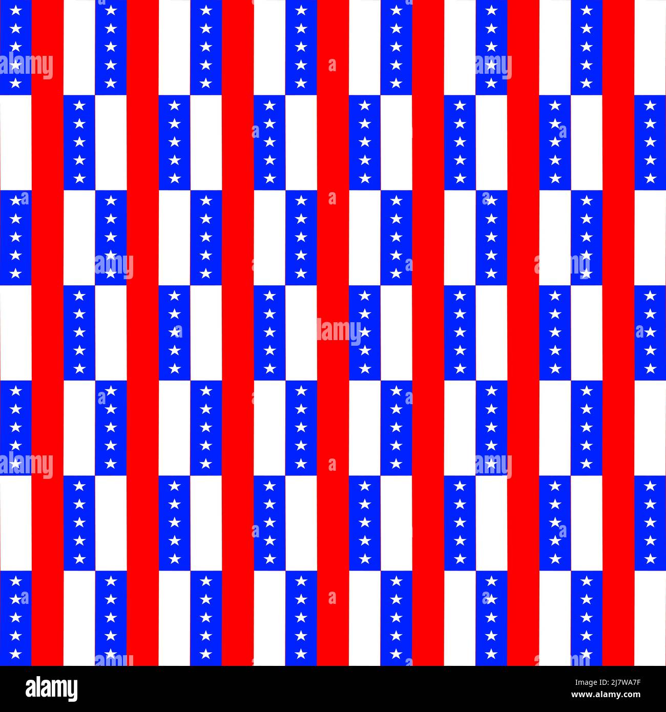 Sfondo astratto 4th luglio carta americana tela modello carta da parati illustrazione vettoriale Illustrazione Vettoriale