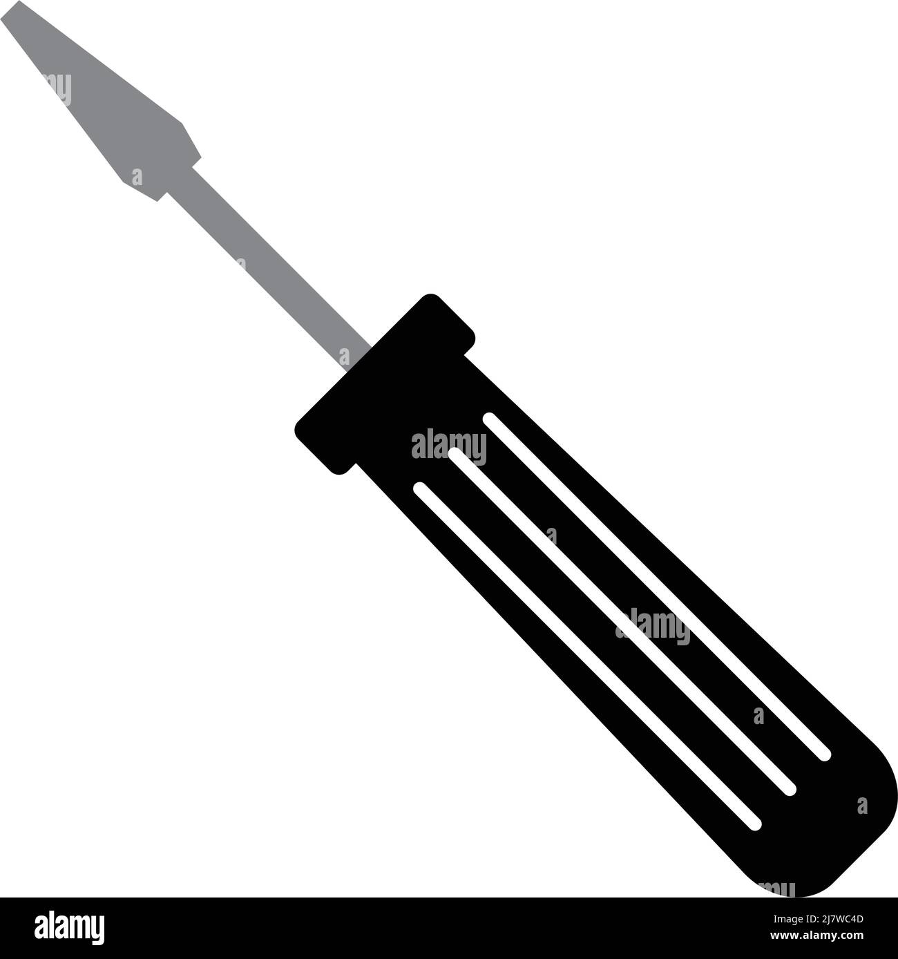 Icona del cacciavite. Vettore dell'attrezzatura. Vettore modificabile. Illustrazione Vettoriale