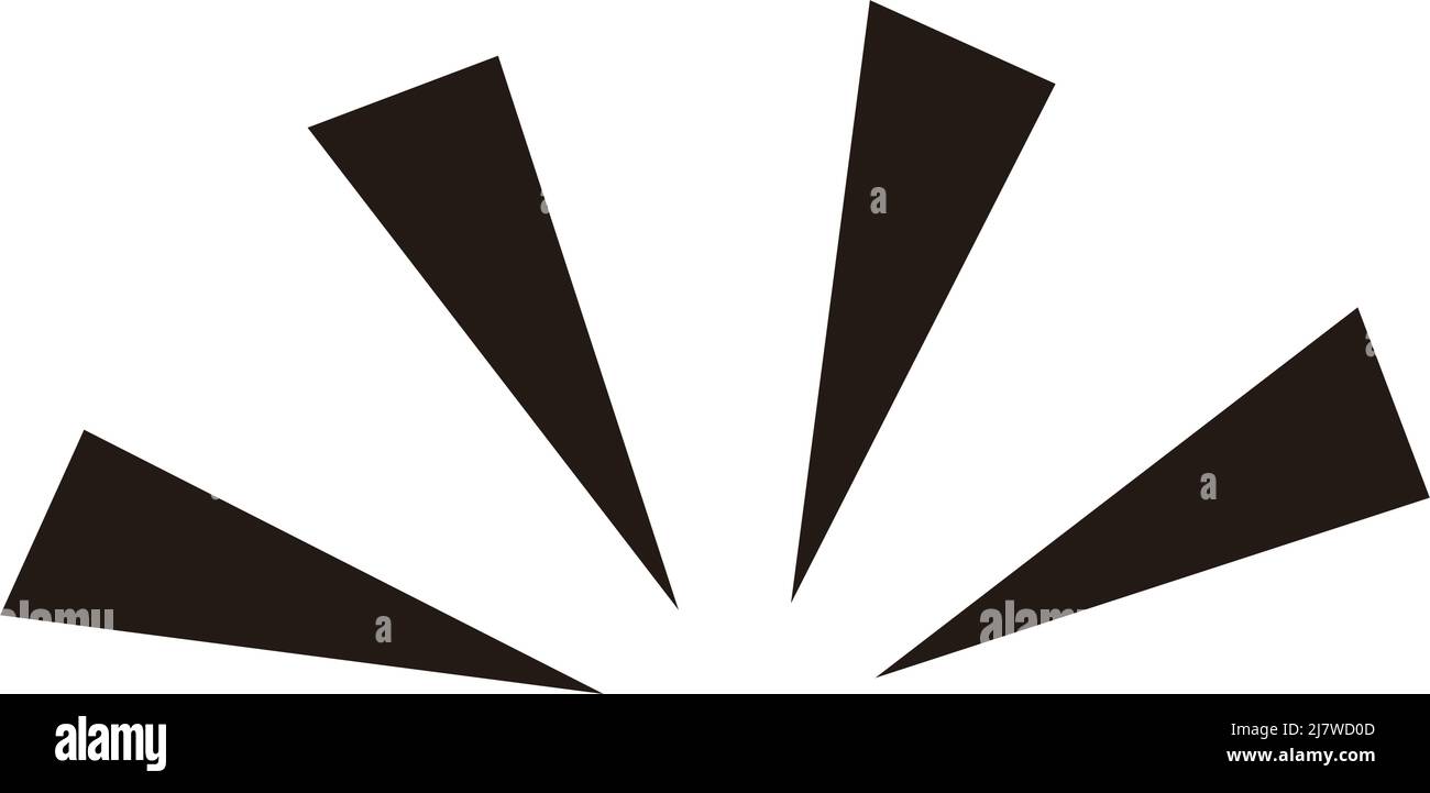 Simbolo di enfasi per l'emozione umana. Sorpresa o realizzazione. Vettore modificabile. Illustrazione Vettoriale