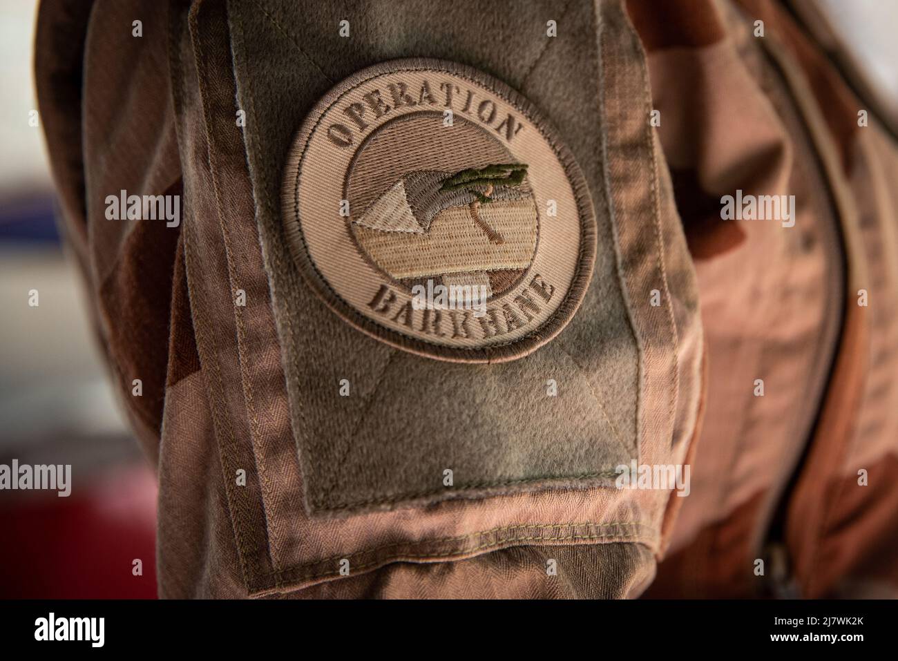 Nicolas Remene / le Pictorium - Barkhane Operation Crest - 18/02/2022 - Mali / Bamako District / Bamako - Barkhane Operation Crest of the Frenc Foto Stock