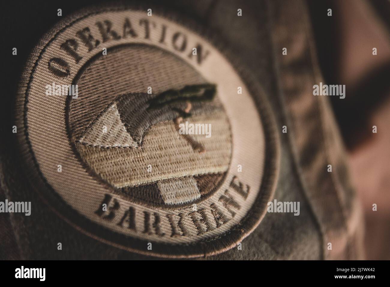 Nicolas Remene / le Pictorium - Barkhane Operation Crest - 18/02/2022 - Mali / Bamako District / Bamako - Barkhane Operation Crest of the Frenc Foto Stock