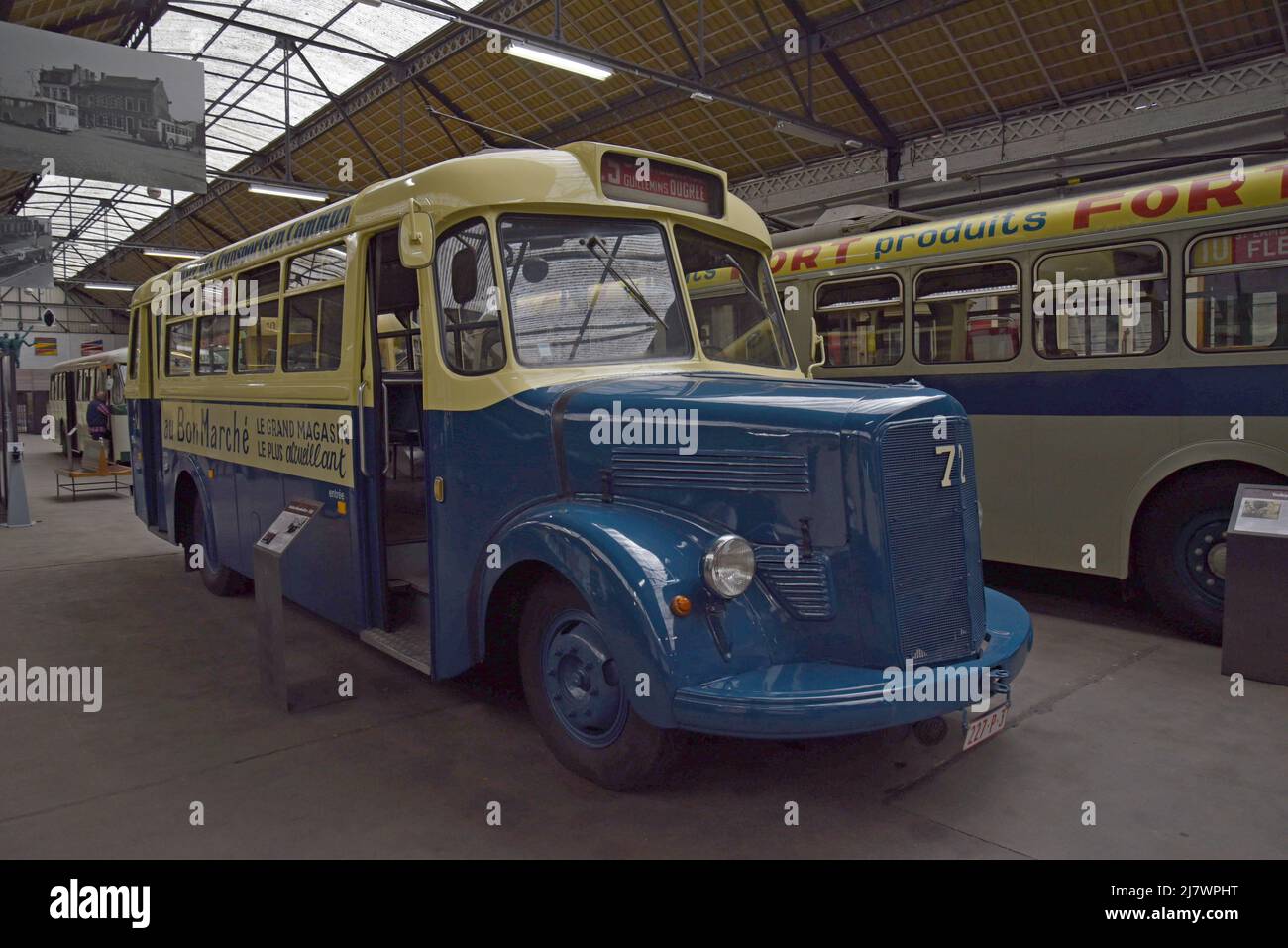 Il Museo dei Trasporti pubblici Vallonia, Liegi, Belgio Foto Stock