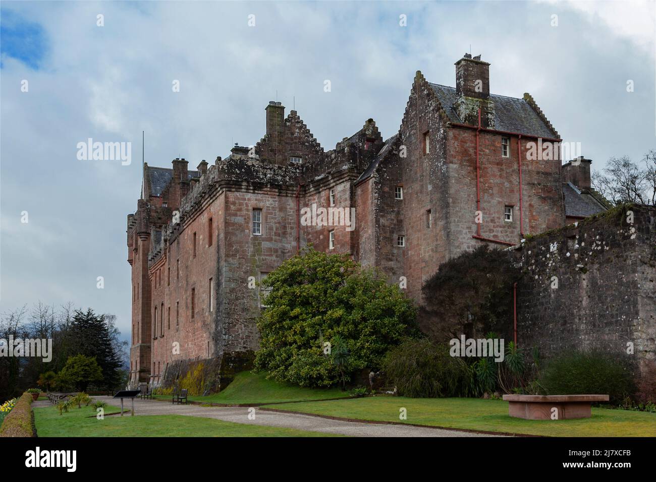 Castello di Brodick, Isola di Arran, Ayrshire, Scozia, Regno Unito Foto Stock