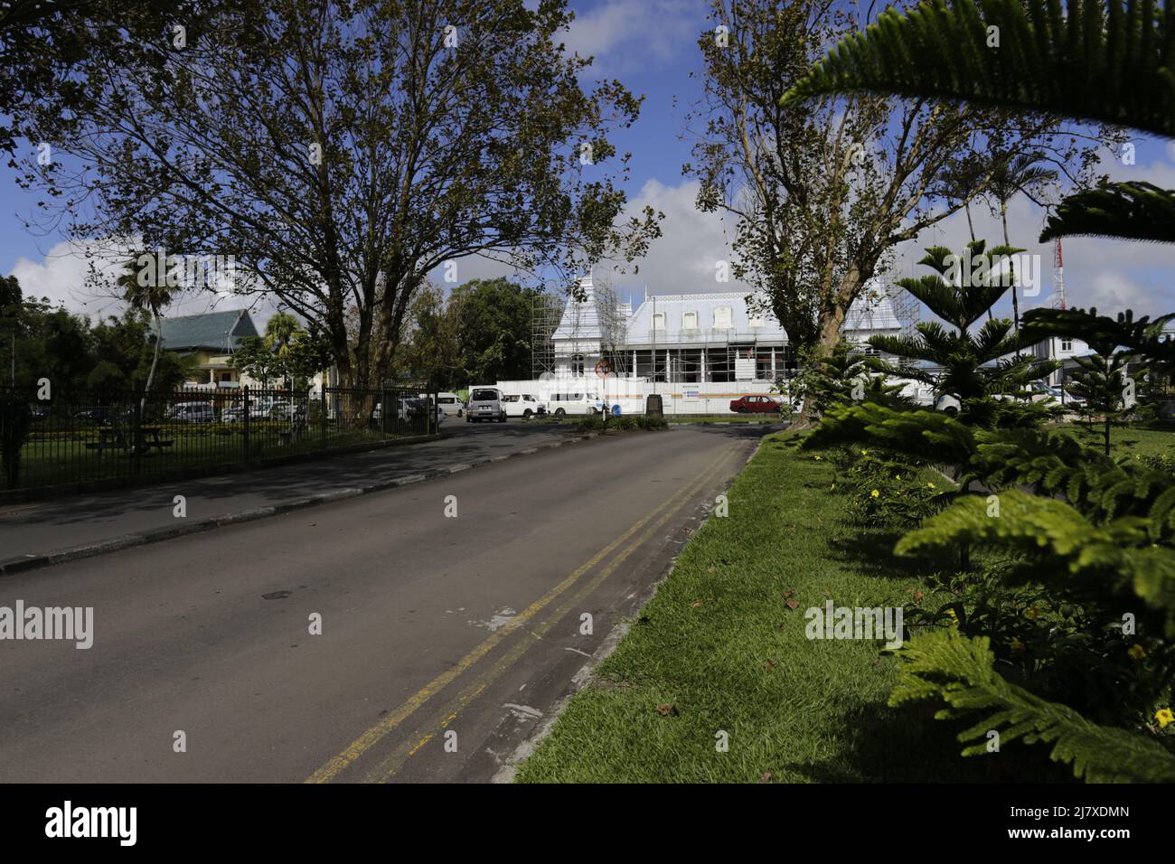 L'Hôtel de Ville de Curepipe est désigné comme éant Patrimoine National de la République de Maurice en vertu de la Loi sur le Fonds du Patrimoine Foto Stock