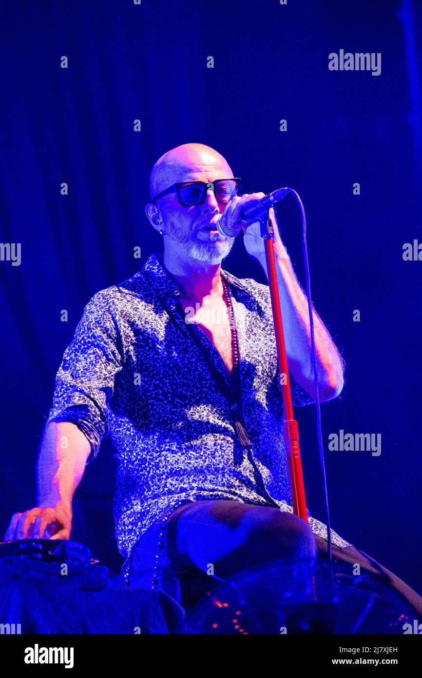 Negrita, una band pop-rock italiana suona al Castello Scaligero di Villafranca il 23rd luglio 2021 per il suo tour "la Teatrale Summer tour". Foto Stock