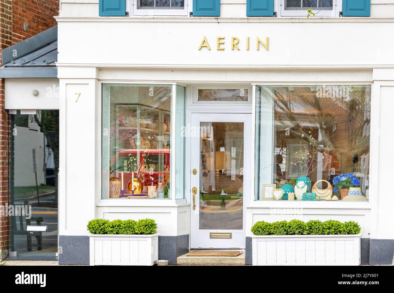 Immagine della facciata di Aerin a East Hampton, NY Foto Stock