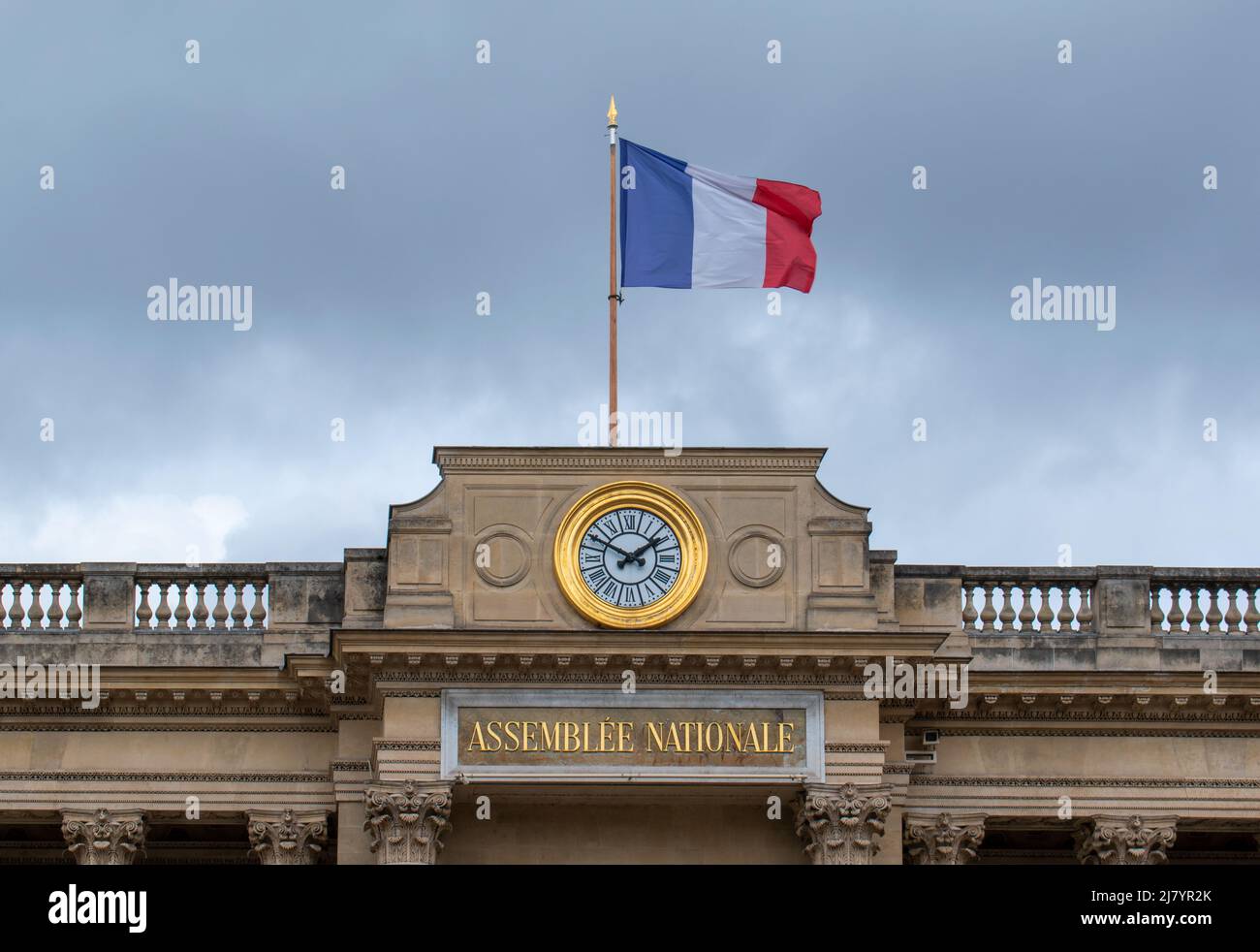 L'Assemblea nazionale francese a Parigi Foto Stock