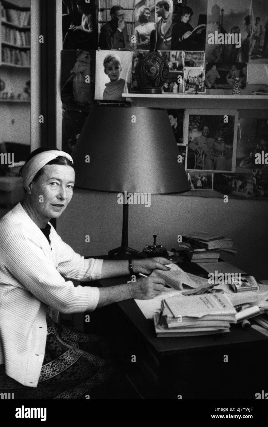 Simone de Beauvoir, 1958 Foto Stock