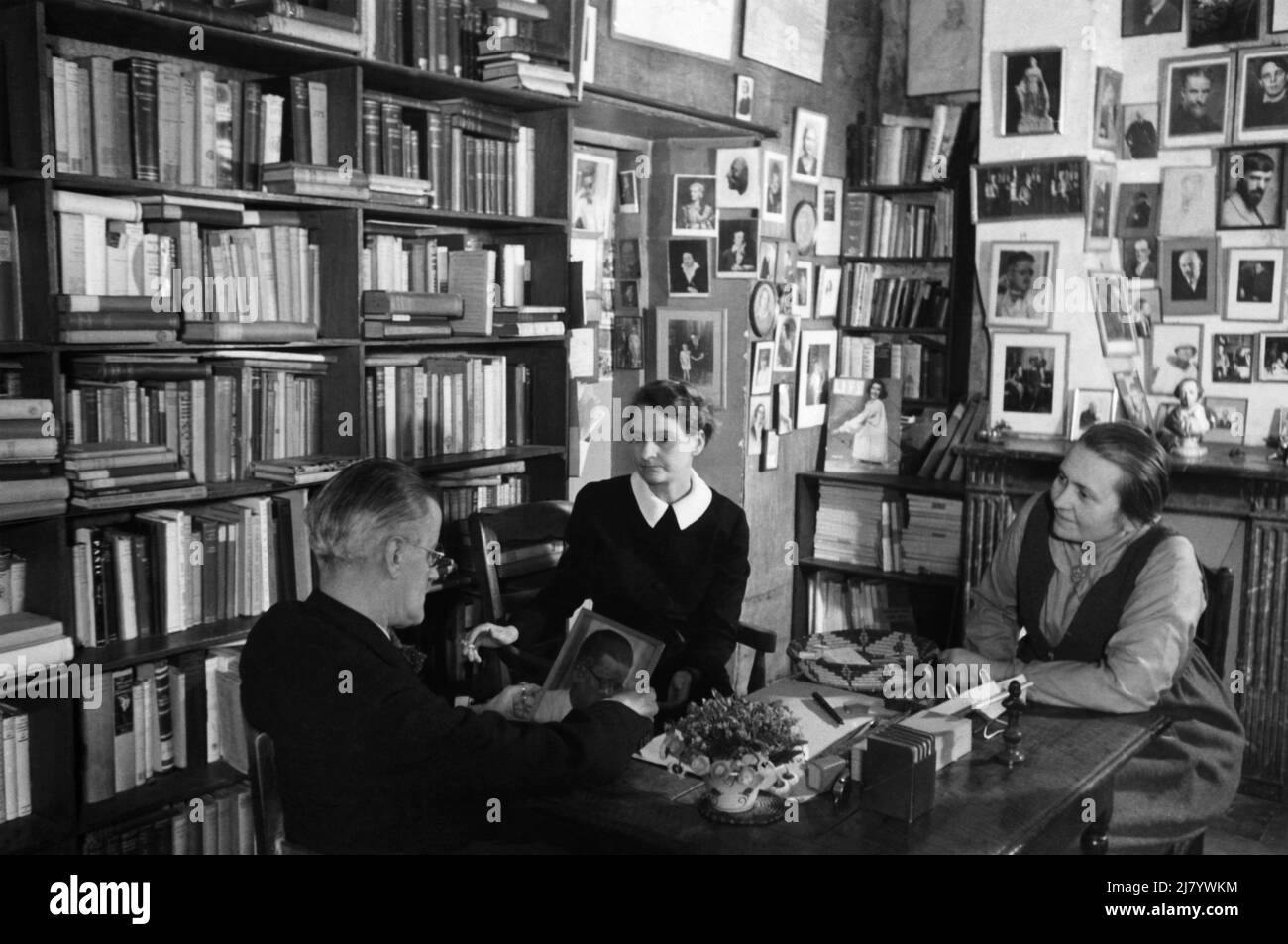 James Joyce a Shakespeare and Co., 1938 Foto Stock