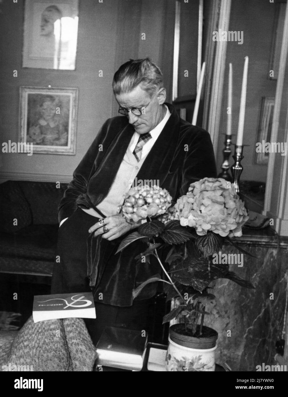 James Joyce, scrittore modernista irlandese, 1938 Foto Stock