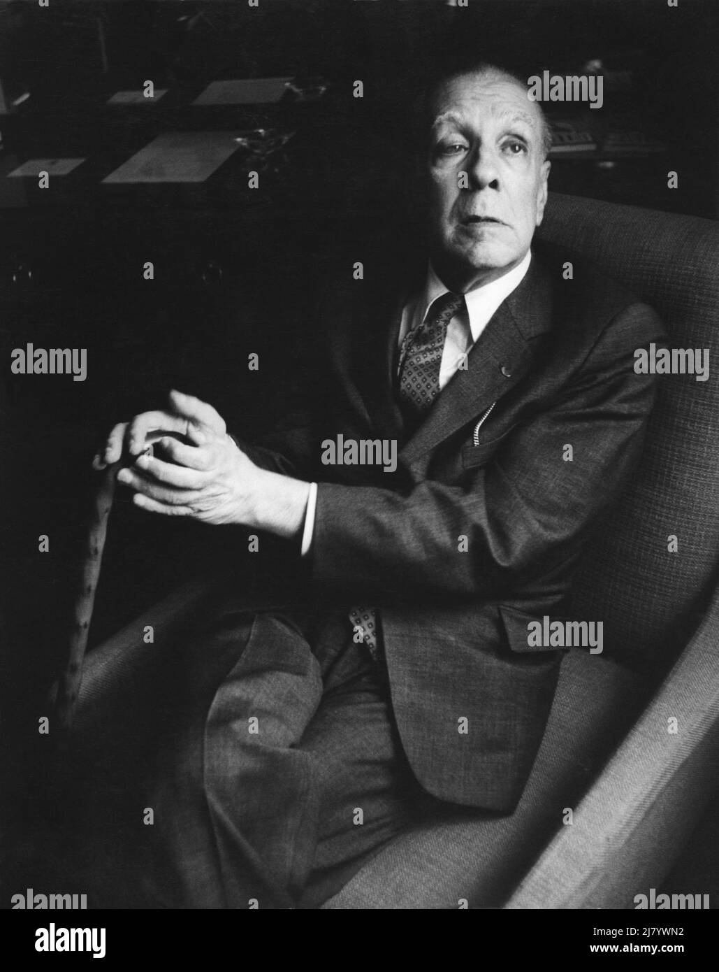 Jorge Luis Borges Foto Stock