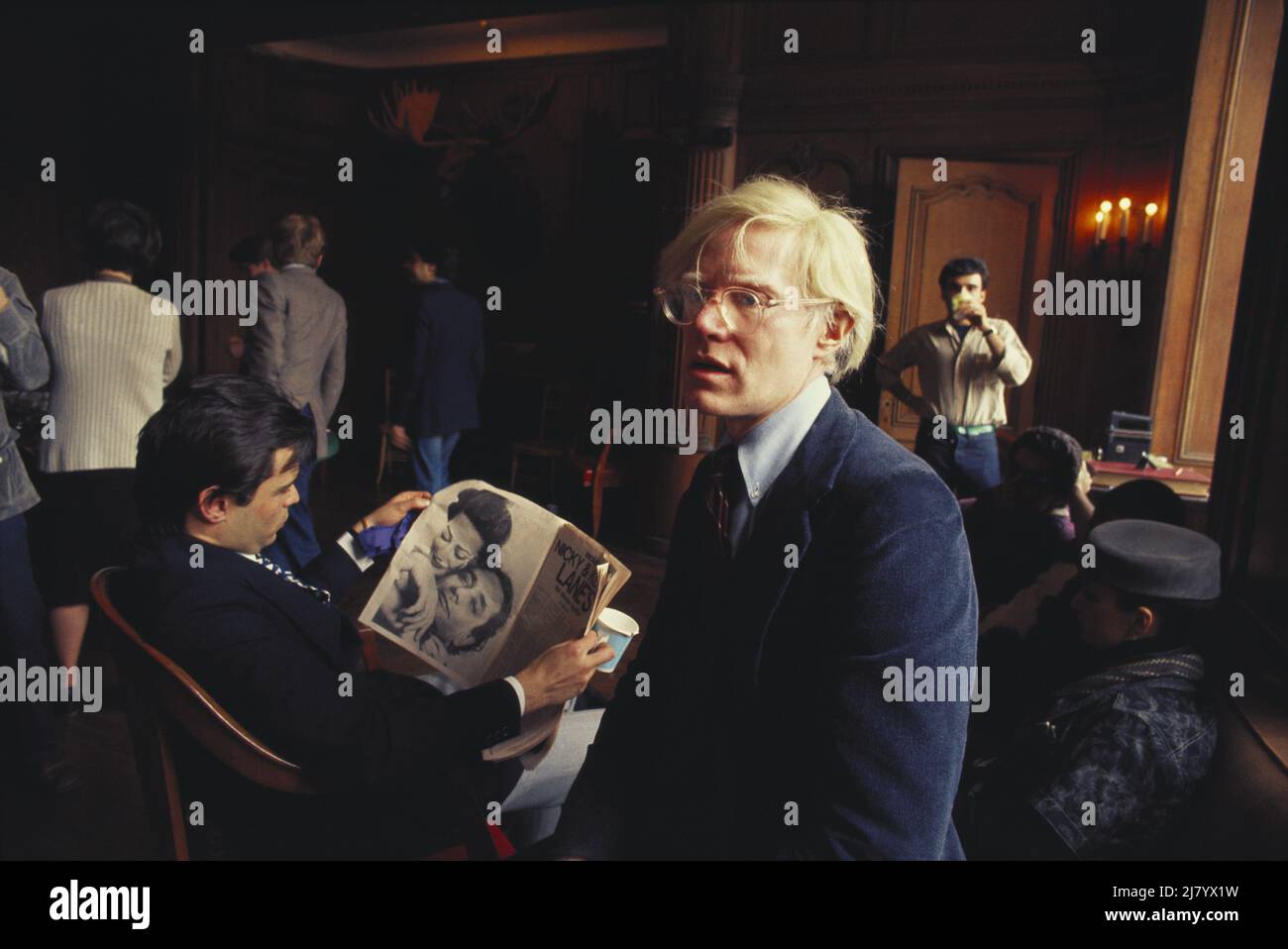 Andy Warhol, artista pop americano, 1975 Foto Stock